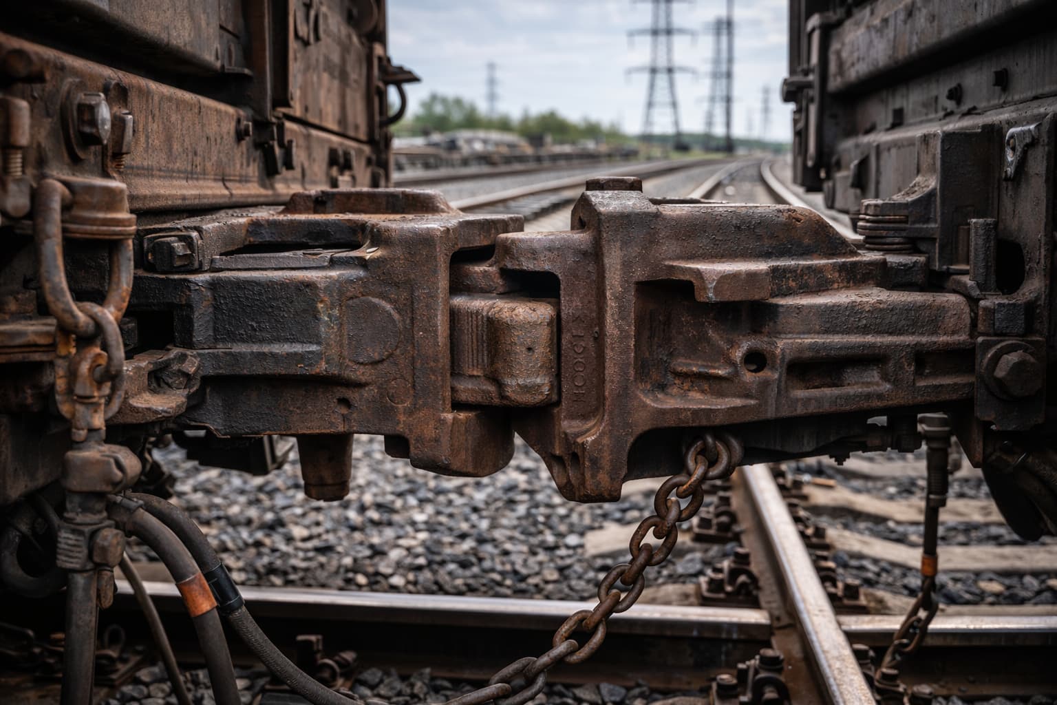 Автосцепка СА-3 железнодорожного вагона